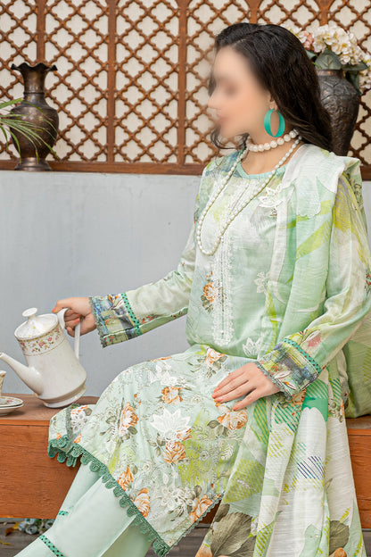 3 Piece - Embroidered Lawn  - Sahil 108