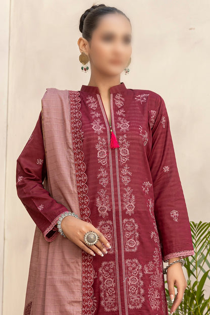 3 Piece - Embroidered Lawn - Taaruf 107