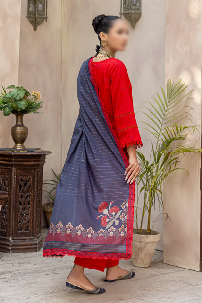 3 Piece - Embroidered Lawn - Taaruf 101