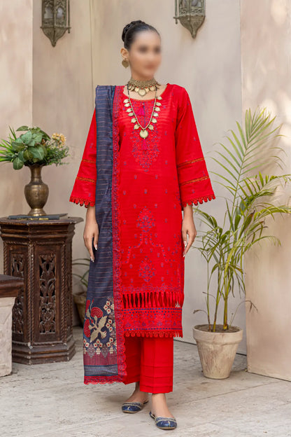 3 Piece - Embroidered Lawn - Taaruf 101