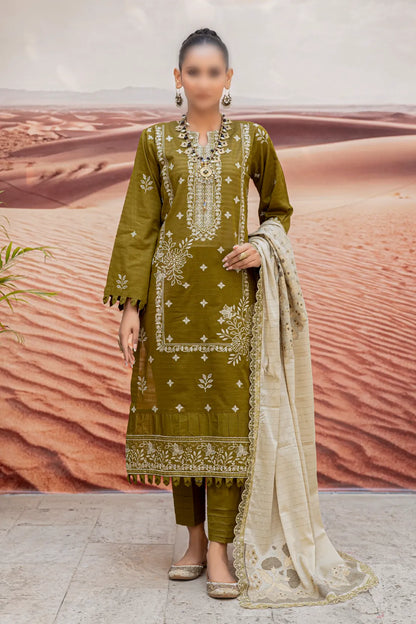 3 Piece - Embroidered Lawn - Taaruf 104