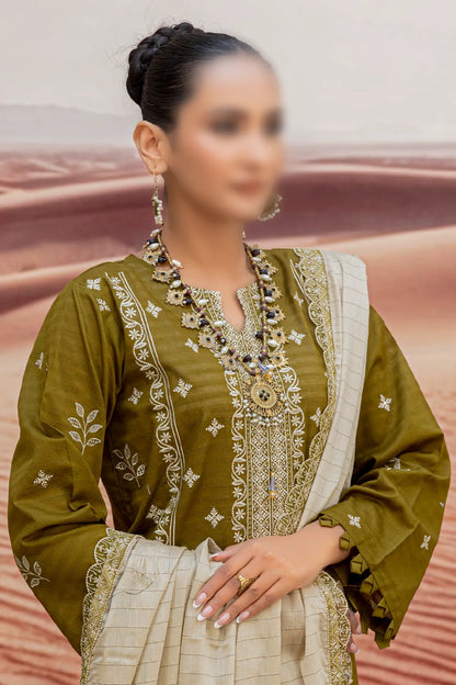 3 Piece - Embroidered Lawn - Taaruf 104