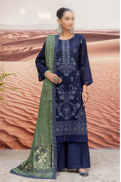 3 Piece - Embroidered Lawn - Taaruf 106