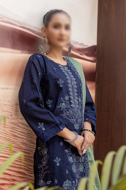 3 Piece - Embroidered Lawn - Taaruf 106