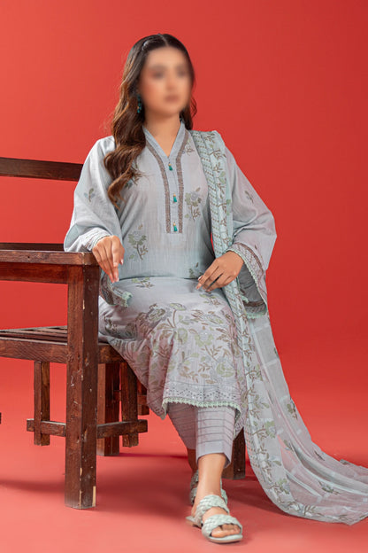 3 Piece - Embroidered Lawn - Tana Bana 101