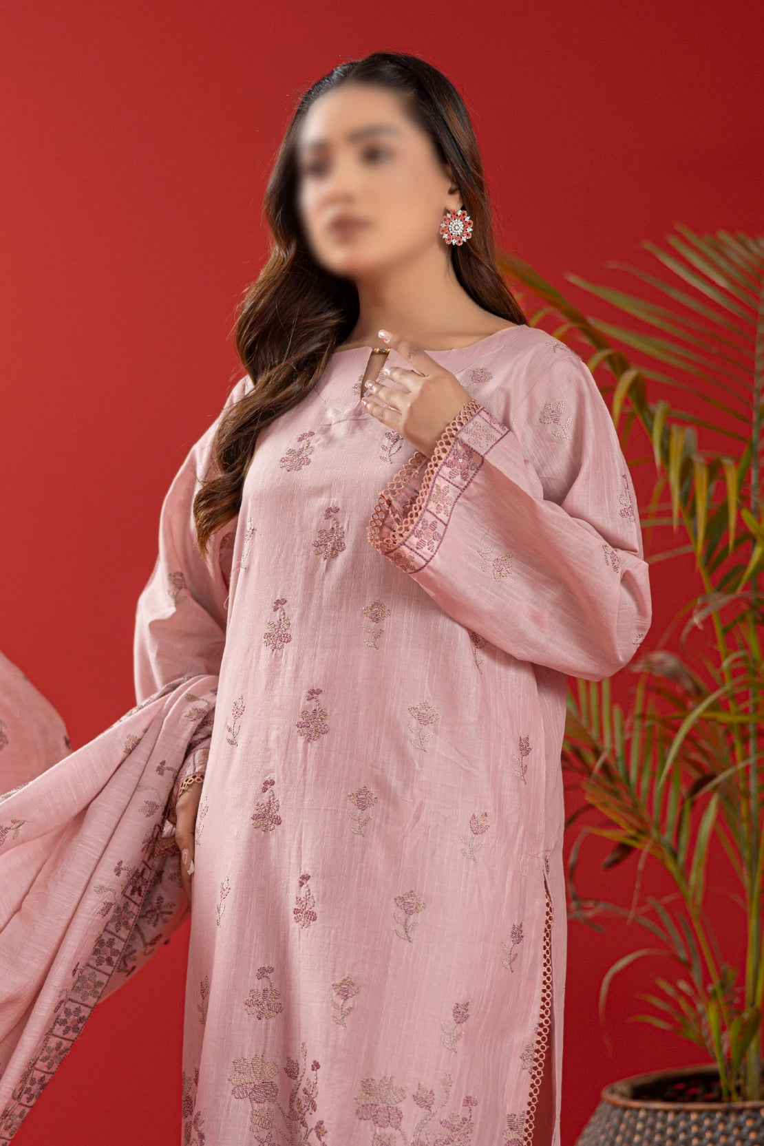 3 Piece - Embroidered Lawn - Tana Bana 102