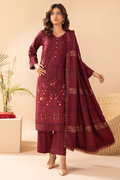 3 Piece - Embroidered Doriya Viscose - Tassur 101