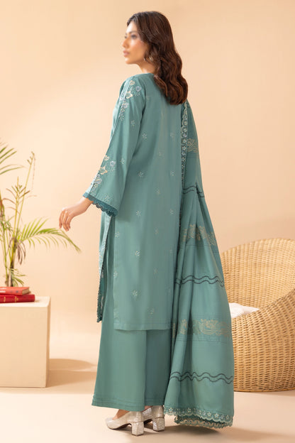 3 Piece - Embroidered Doriya Viscose - Tassur 102