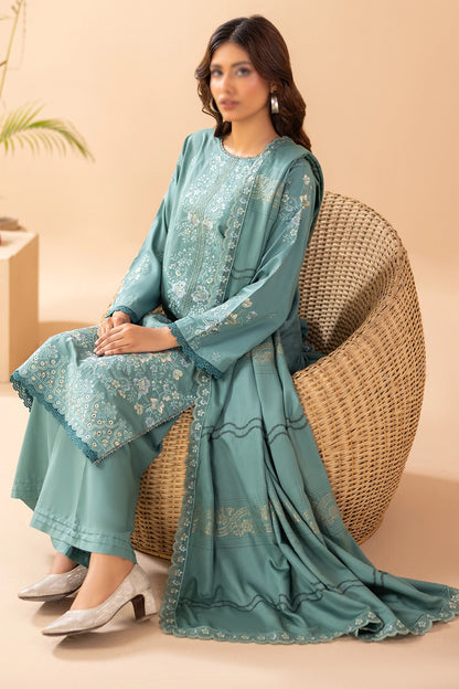 3 Piece - Embroidered Doriya Viscose - Tassur 102