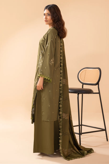 3 Piece - Embroidered Doriya Viscose - Tassur 104