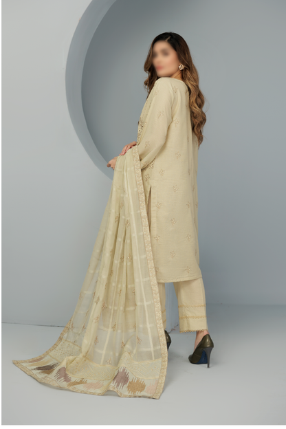 3 Piece - Lawn Karandi - Victoria 102