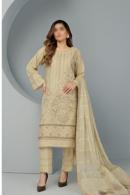 3 Piece - Lawn Karandi - Victoria 102