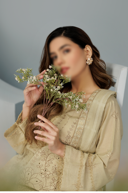 3 Piece - Lawn Karandi - Victoria 102