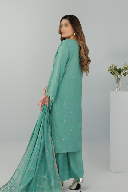 3 Piece - Lawn Karandi - Victoria 107