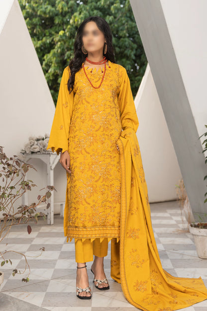 3 Piece - Embroidered Karandi - Virsa 205