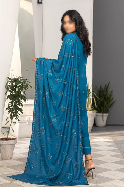 3 Piece - Embroidered Karandi - Virsa 204