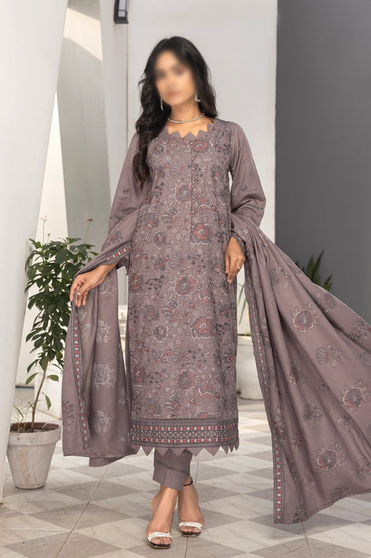 3 Piece - Embroidered Karandi - Virsa 203