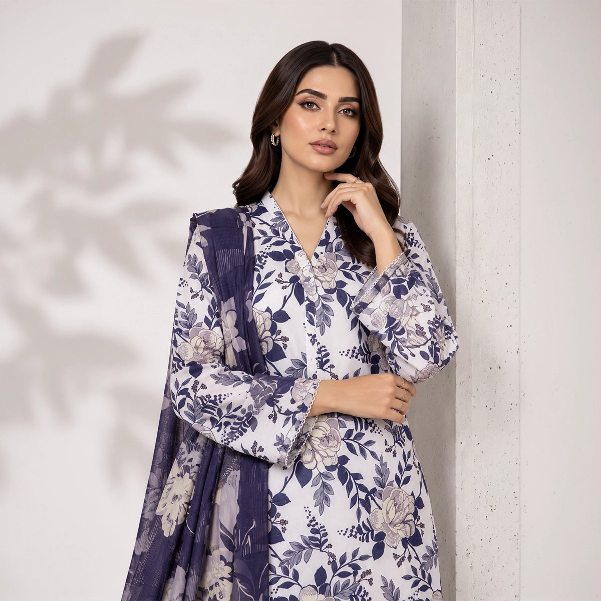 3 Piece - White Viscose - D104