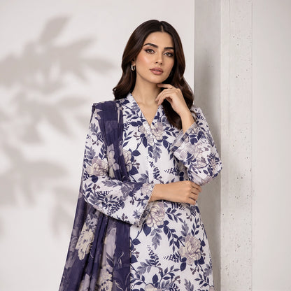 3 Piece - White Viscose - D104
