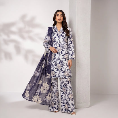 3 Piece - White Viscose - D104