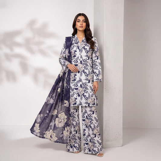 3 Piece - White Viscose - D104