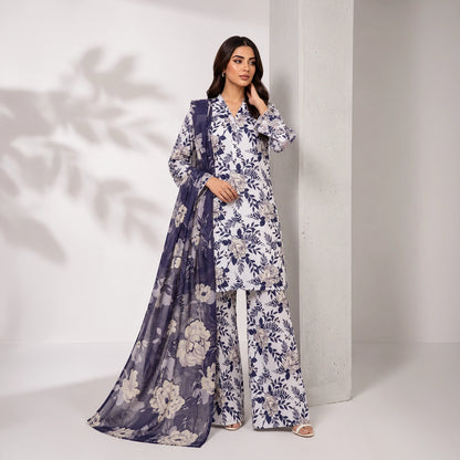 3 Piece - White Viscose - D104