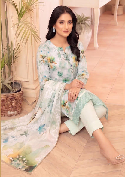 3 Piece - Embroidered Lawn - Fantak V177 - 10